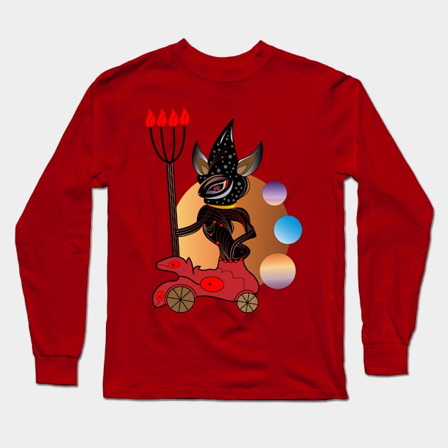 Evil illustrasi Long Sleeve T-Shirt by Abdul Nasti